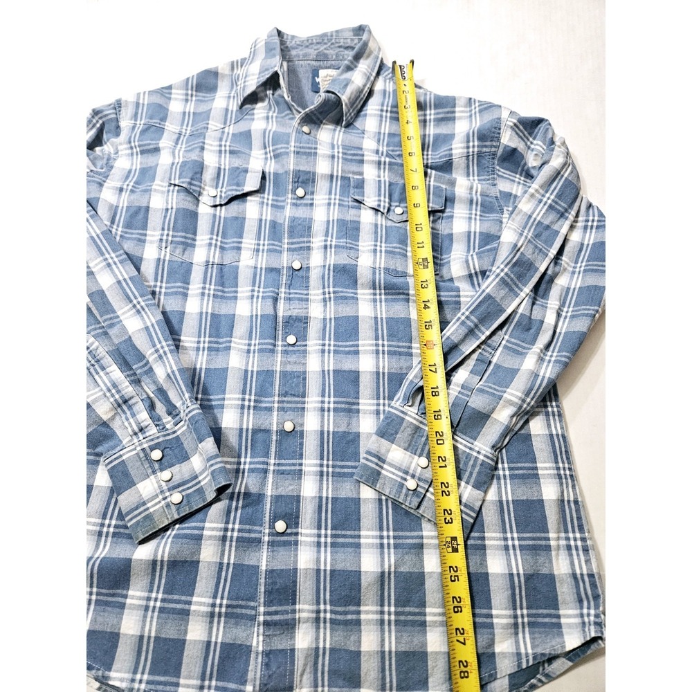 Wrangler Western Shirt Men's Button Up Long Sleeved Size Large - Picture 3 of 10